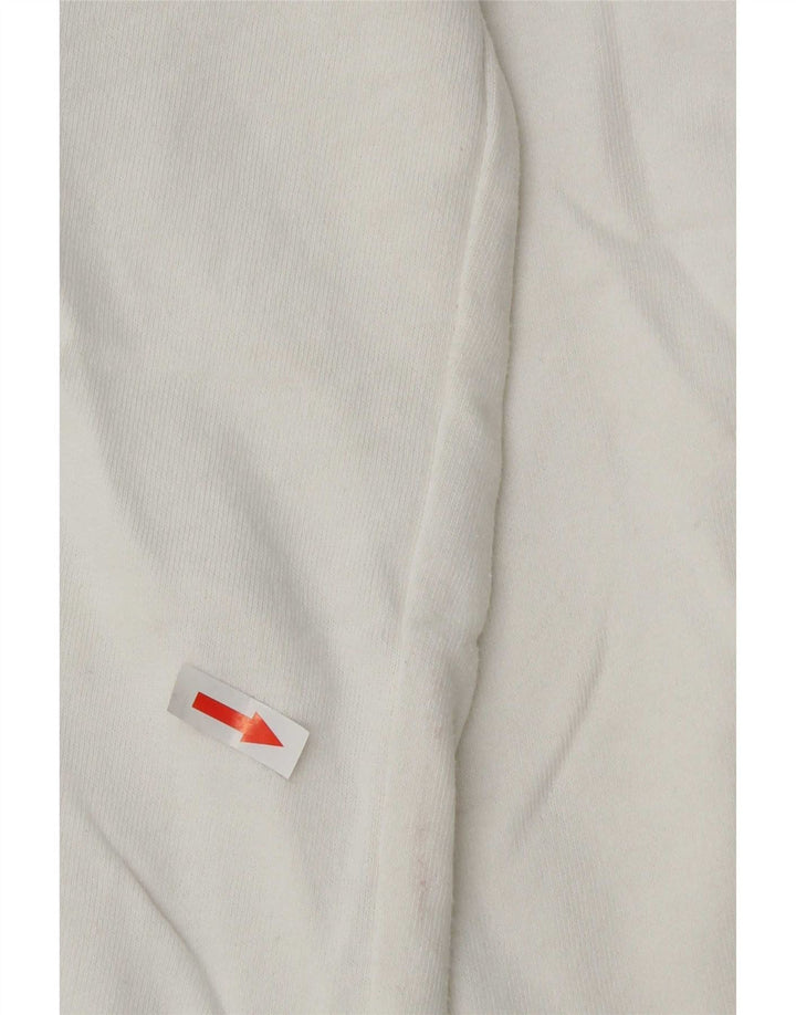 Asics Mens Tracksuit Top Jaqueta Grande Algodão Colorblock Branco