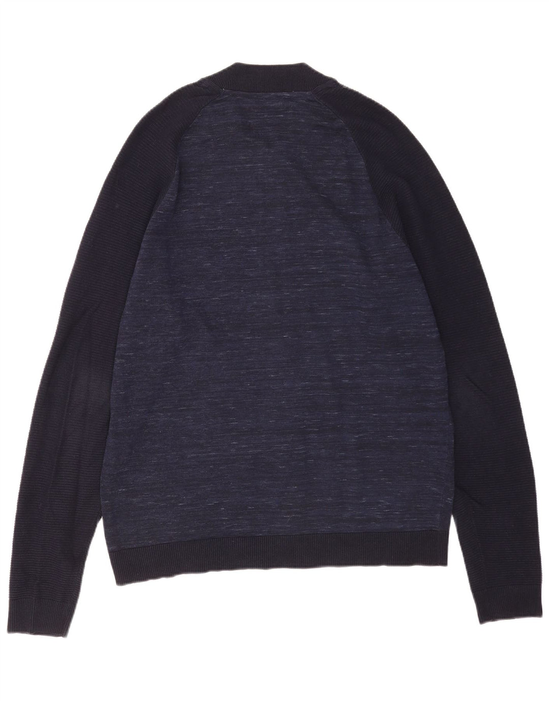 Suéter cardigã masculino Jack & Jones XL azul marinho manchado