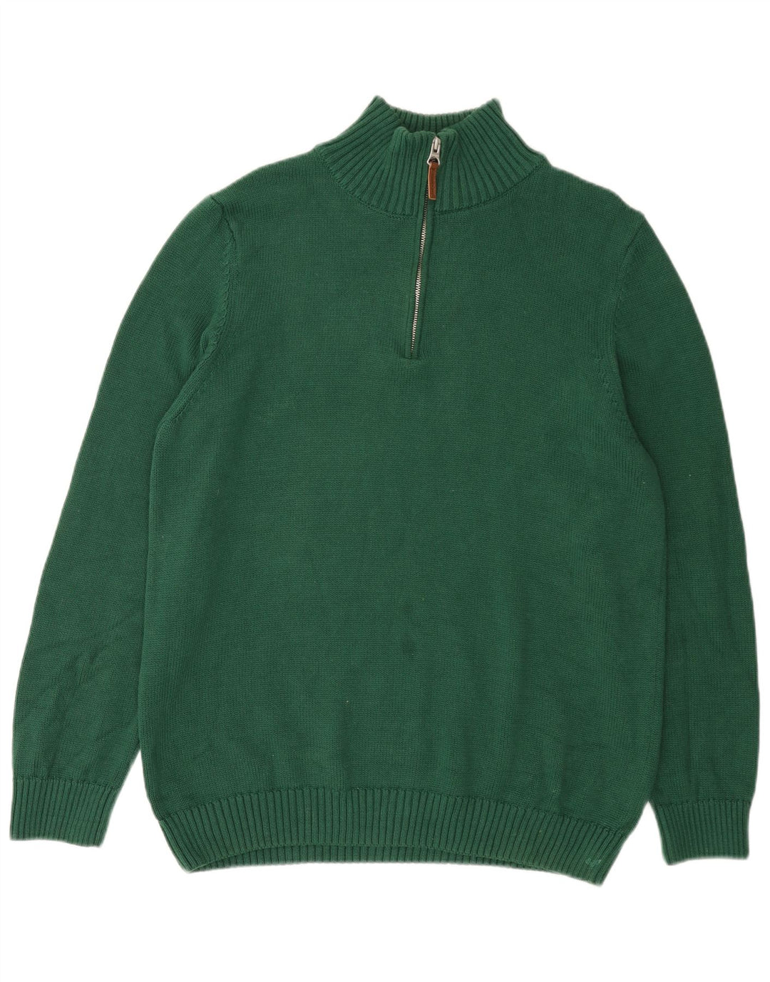 Suéter masculino SUPERDRY com zíper e gola 2XL algodão verde