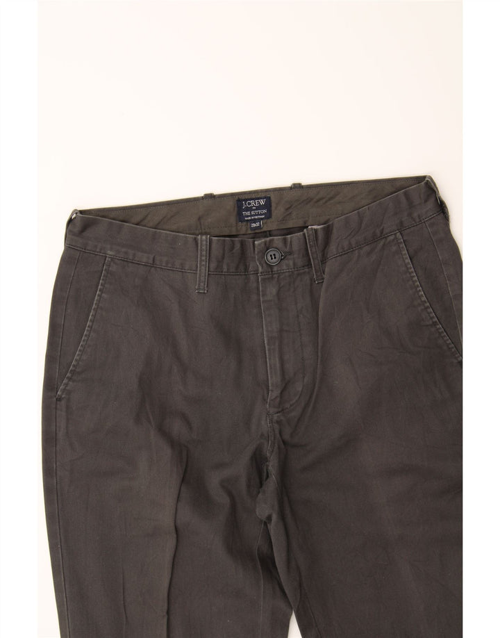 J. CREW Mens The Sutton Slim Chino Trousers W29 L32 Grey Cotton Vintage J. Crew and Second-Hand J. Crew from Messina Hembry 