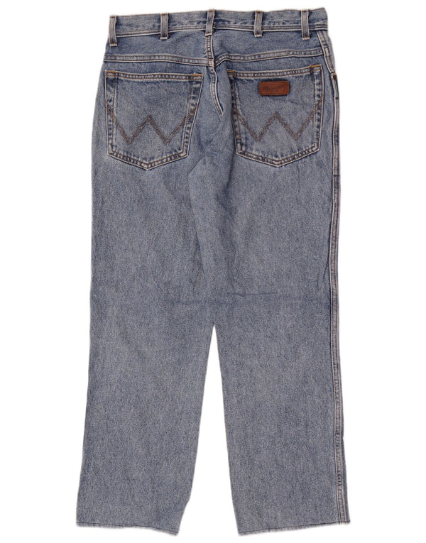 Wrangler masculino regular fit jeans reto W32 L27 algodão azul