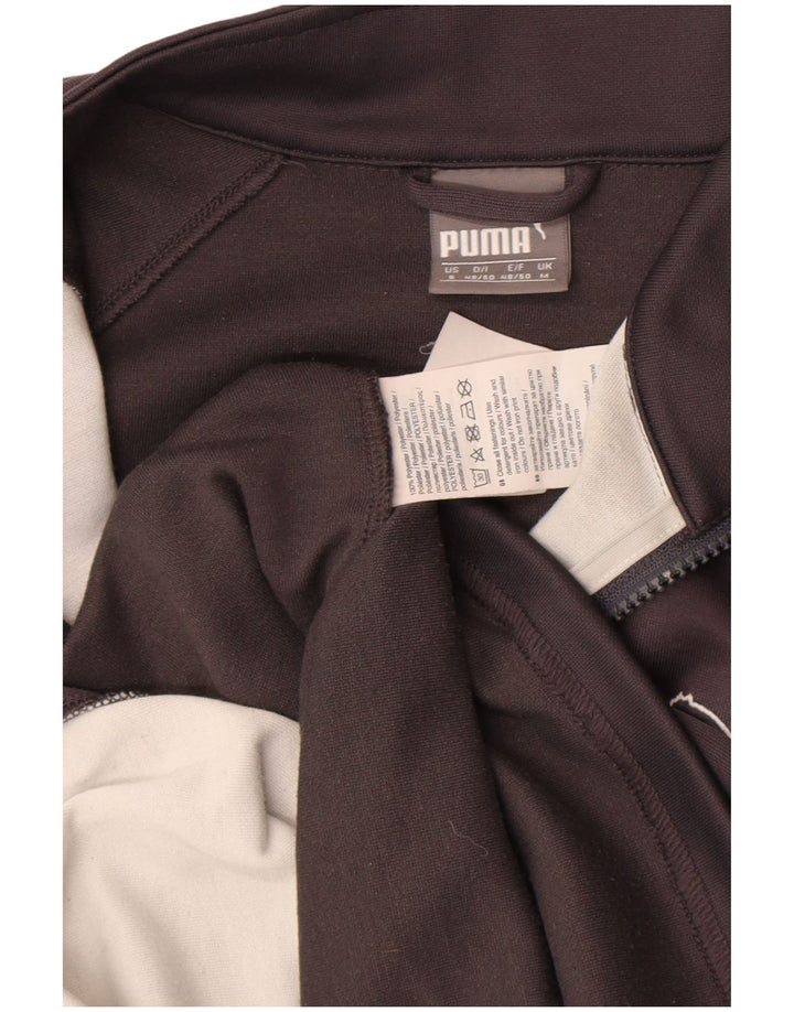 Puma Mens Pulôver Treino Top Pequeno Cinza Colourblock Poliéster