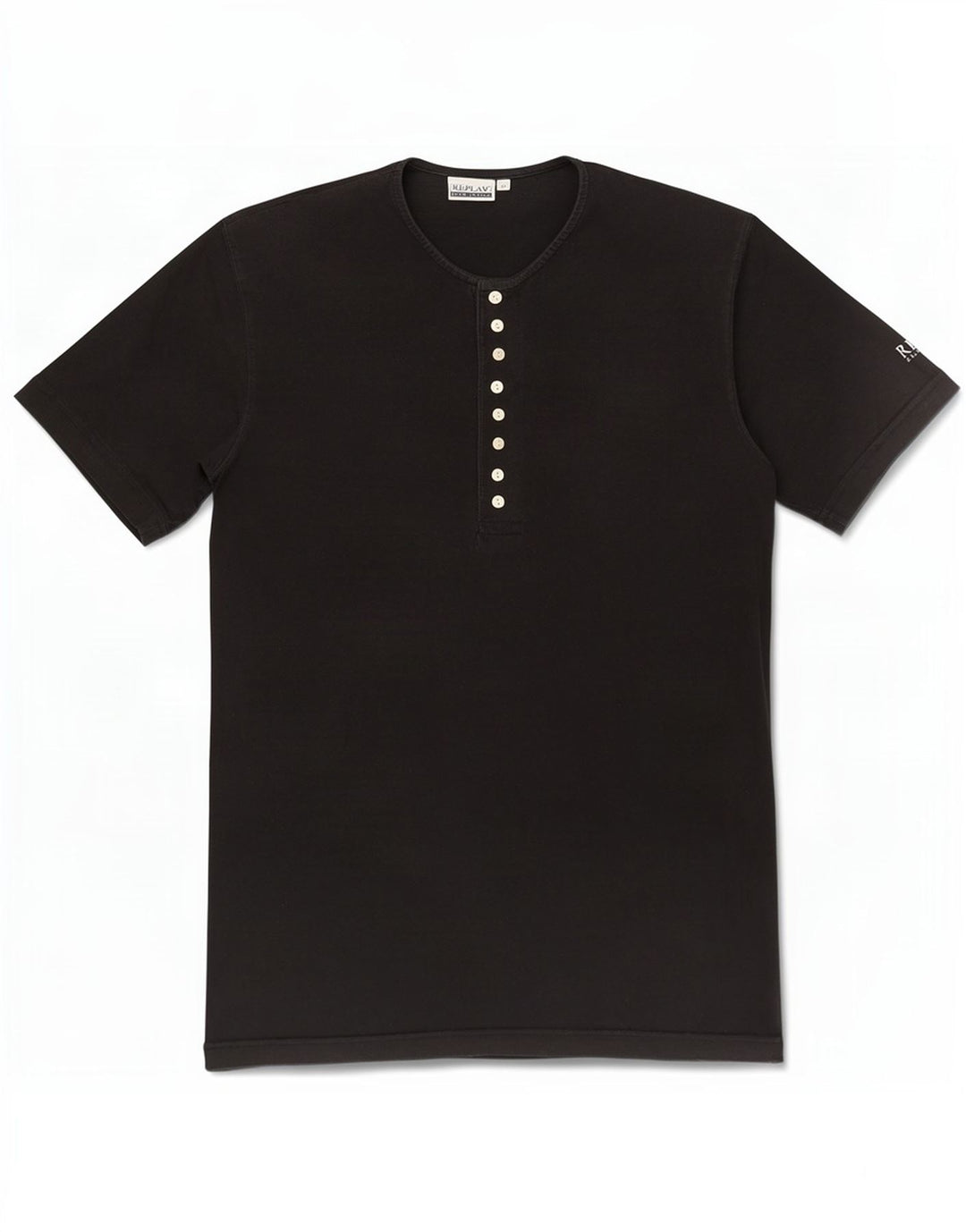 Replay Camiseta Masculina Top Médio Preto