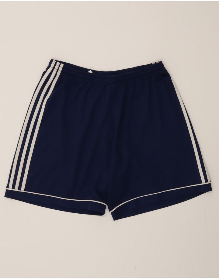Shorts esportivos masculinos Adidas Climalite grandes poliéster azul marinho