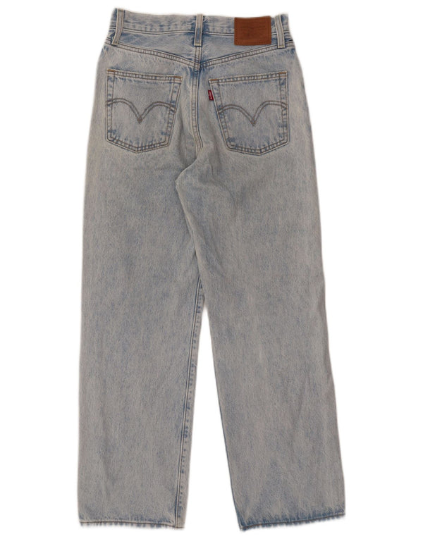 Jeans soltos femininos Levi's W25 L27 algodão azul