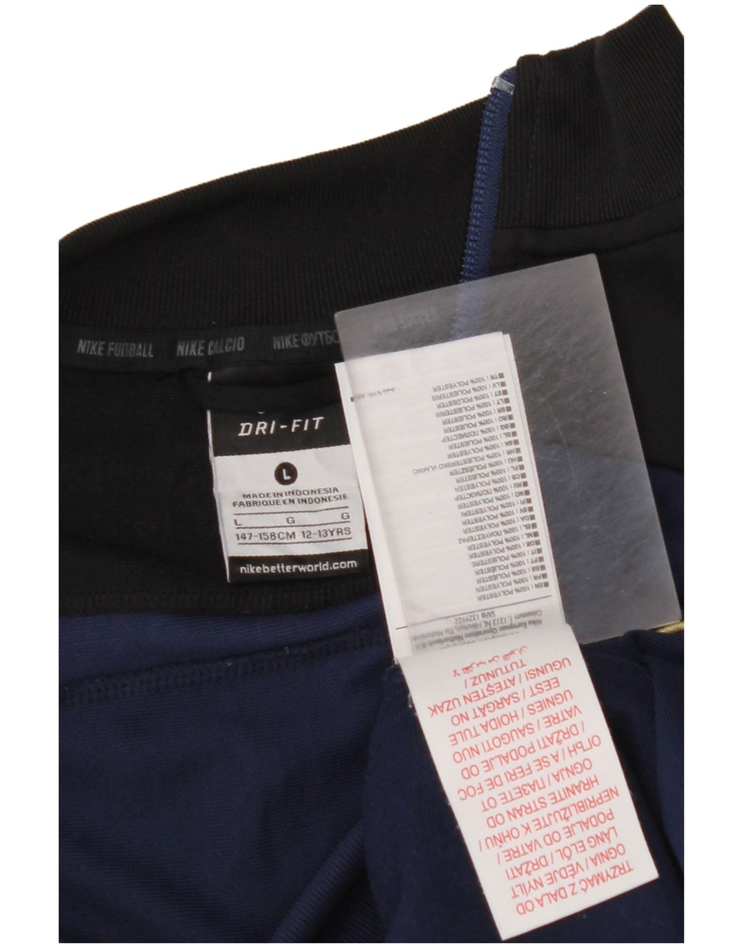 NIKE Boys Real Madrid Tracksuit Top Jacket 12-13 Anos Grande Azul Marinho