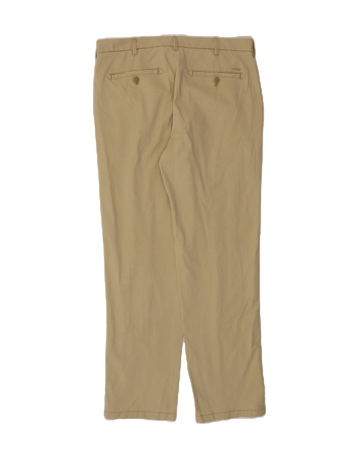 IZOD Mens Salt Water Straight Chino Trousers W34 L32 Beige Cotton Vintage Izod and Second-Hand Izod from Messina Hembry 
