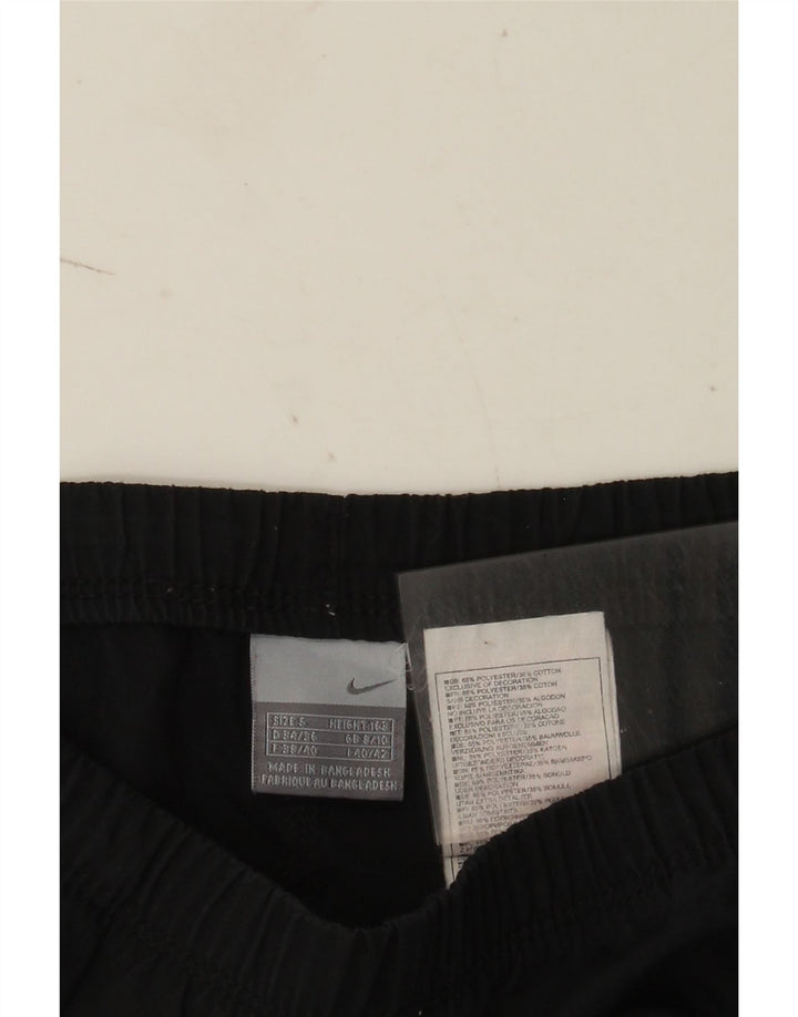 Calça de treino feminina Nike UK 8/10 pequena preta poliéster