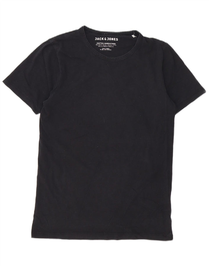 Camiseta masculina Jack & Jones Top médio preto