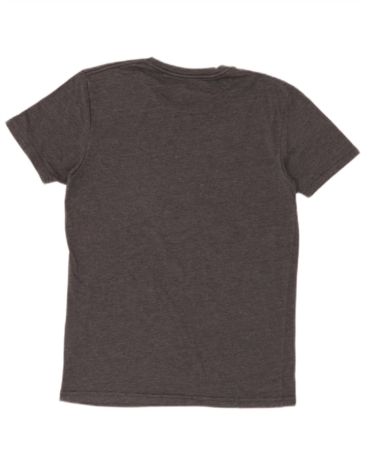 Volcom Camiseta masculina gráfica top pequeno algodão cinza