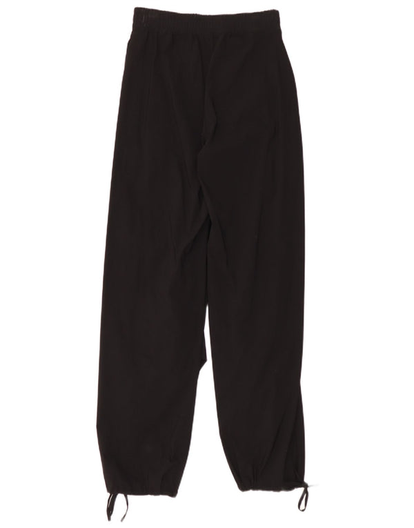 Zara Calça jogger feminina folgada pequena W26 L32 preta viscose