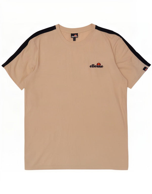 Camiseta masculina Ellesse Top 2XL algodão colorblock branco