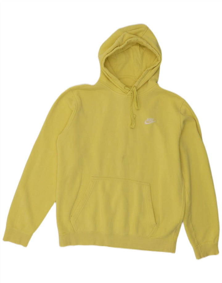 Nike Mens Hoodie Jumper Médio Algodão Amarelo