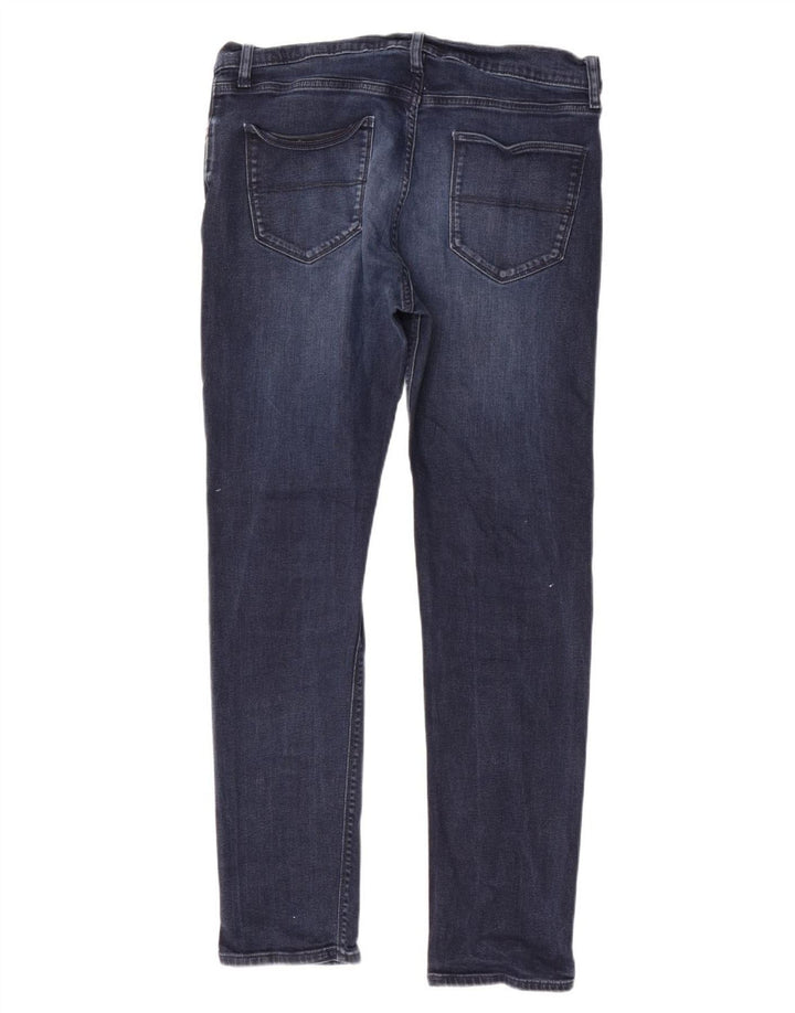 Marks & Spencer Mens Slim Jeans W36 L33 Azul Marinho Algodão