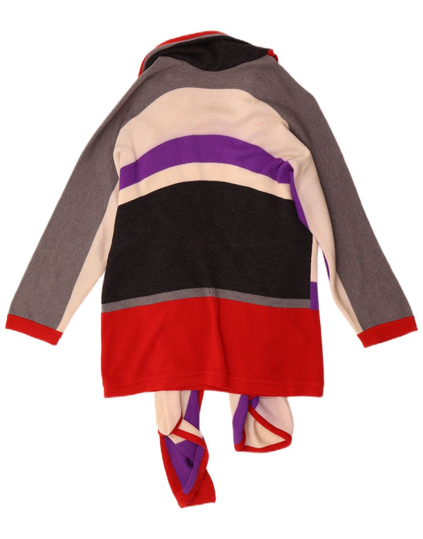 Gianfranco Ferre Suéter cardigan assimétrico feminino IT 38 XS multicolorido
