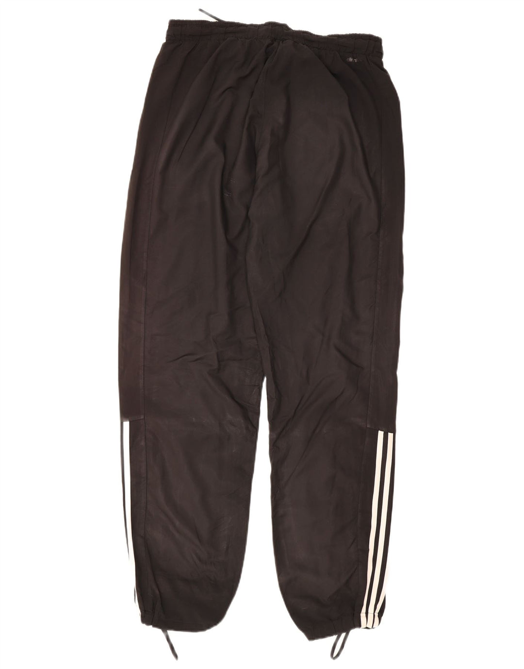Adidas masculino climalite calças de treino joggers grande poliéster preto