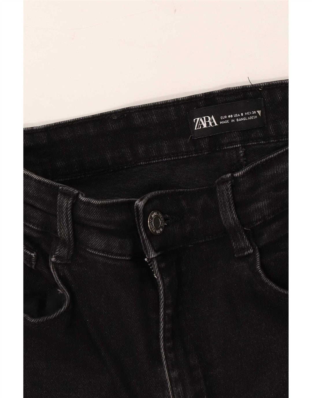 Zara Jeans Skinny Feminino EU 40 Médio W30 L26 Preto