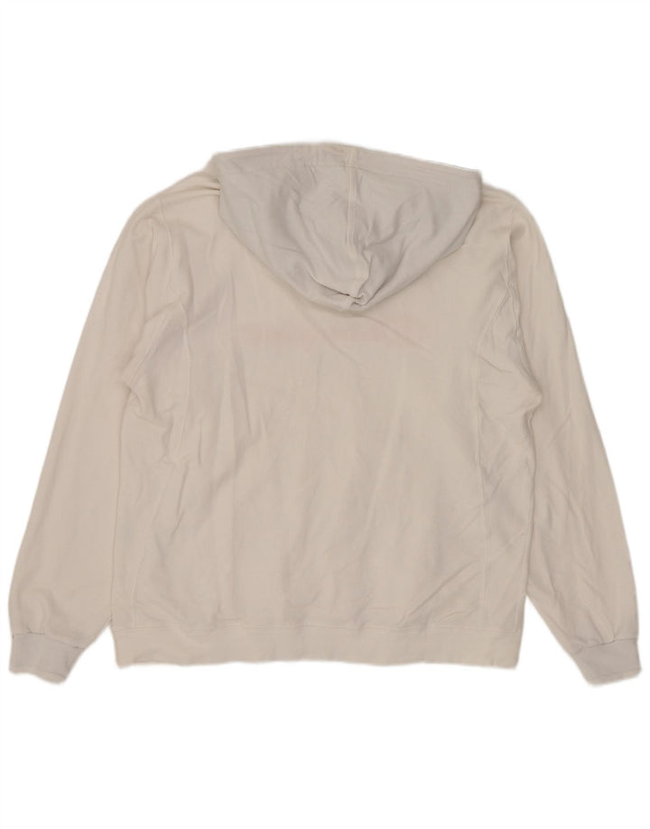 Jumper com capuz gráfico masculino Champion pequeno branco