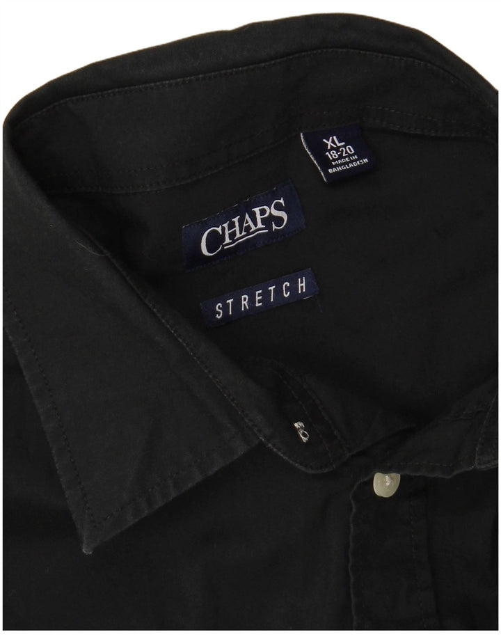 Camisa CHAPS Menino 15-16 Anos XL Preto Algodão