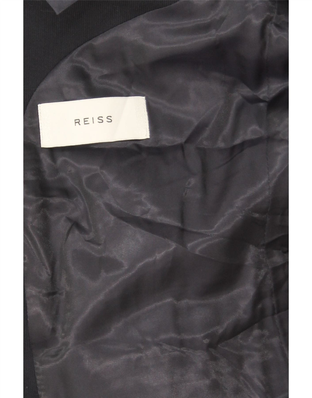 Jaqueta Blazer Masculina Reiss com 2 Botões Reino Unido 38 Lã Azul Marinho Médio