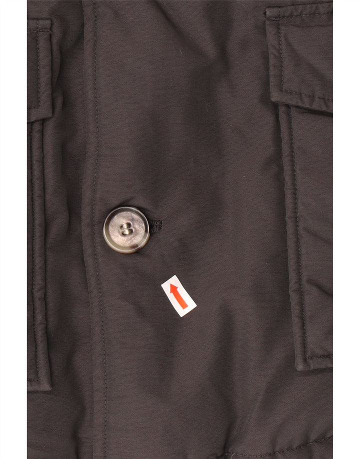 Casaco acolchoado com capuz para meninos WOOLRICH 9-10 anos algodão preto