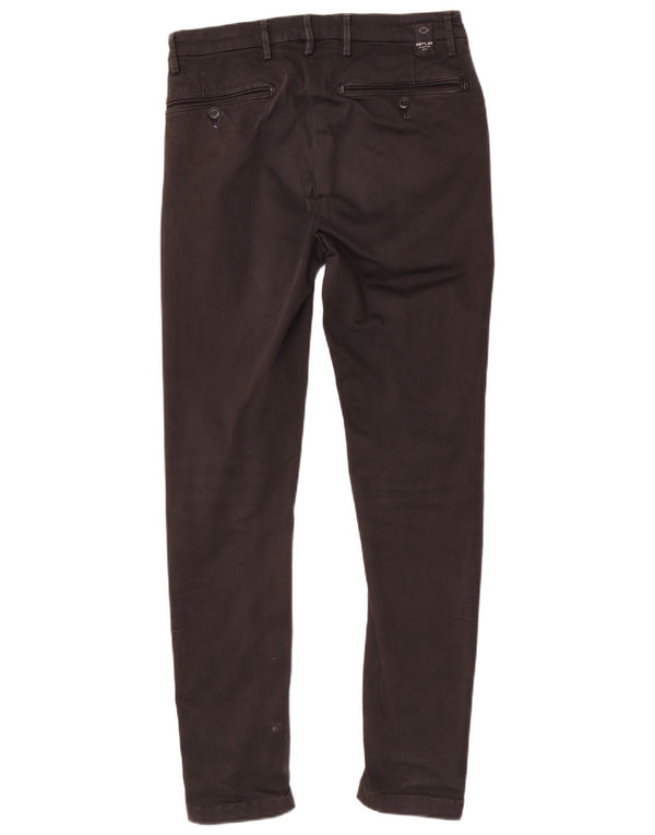 Calça Chino Skinny Masculina Replay W32 L32 Algodão Preto
