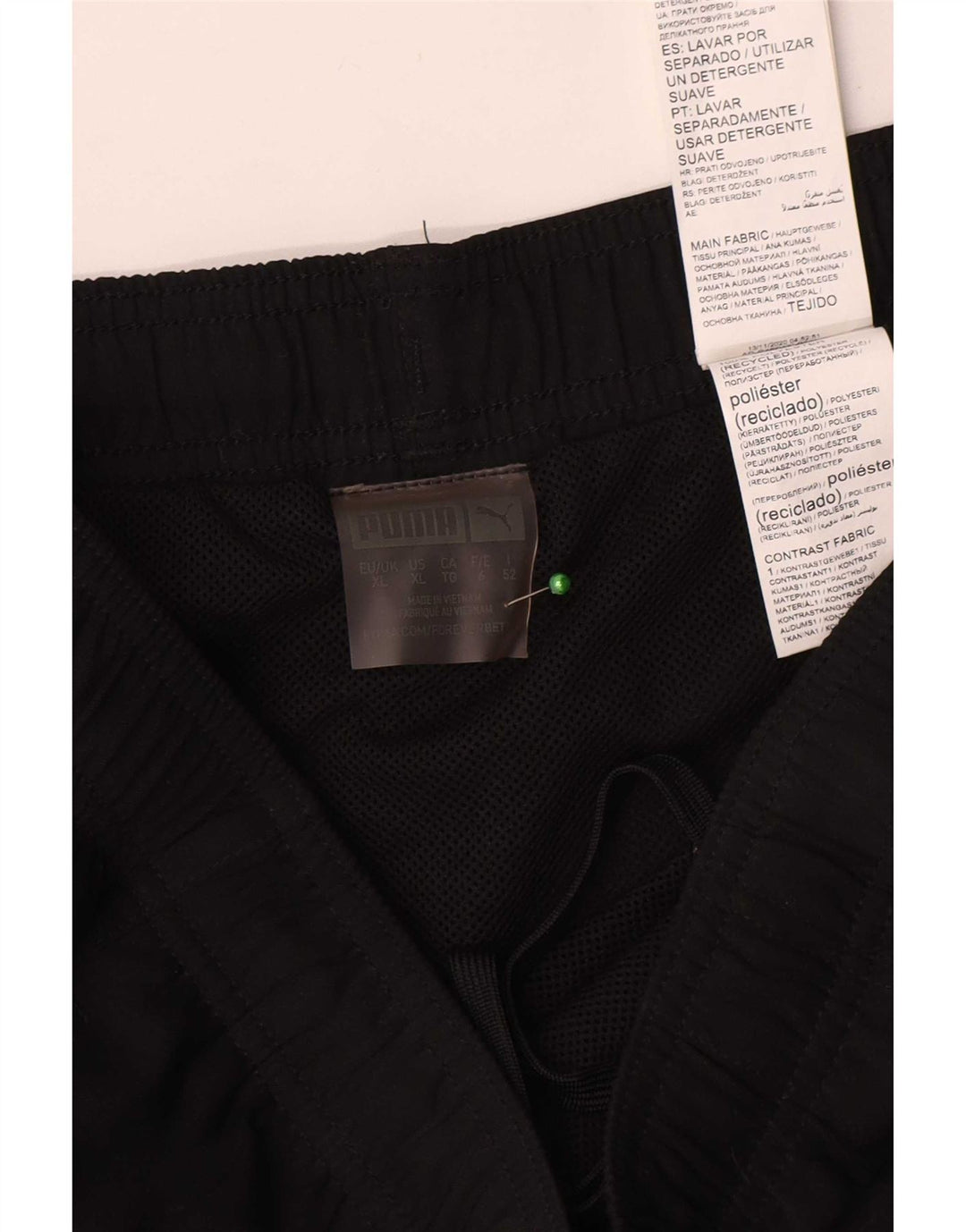 Shorts esportivos masculinos Puma XL preto poliéster