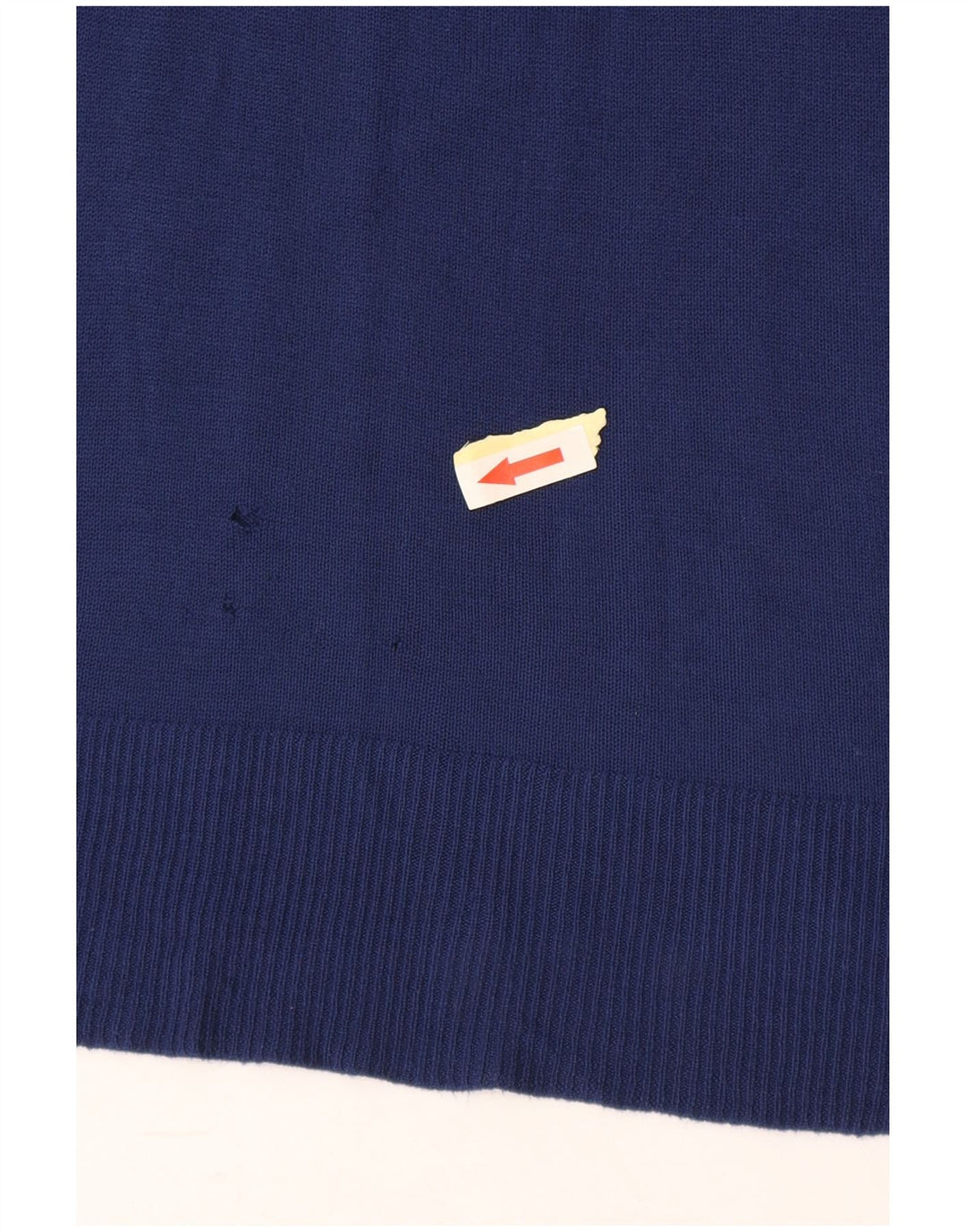 Suéter feminino Zara com gola canoa Reino Unido 14 viscose azul marinho médio