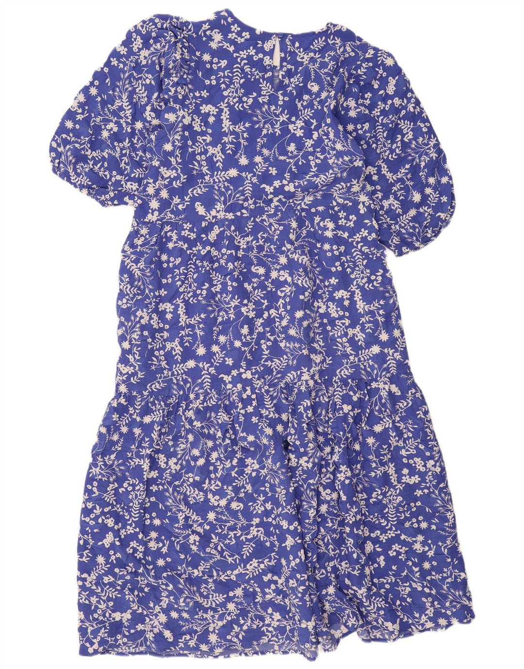 Vestido maxi feminino regular MARKS & SPENCER Reino Unido 16 grande azul floral
