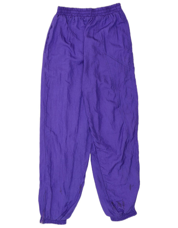 Calça de treino masculina vintage joggers médio roxo nylon
