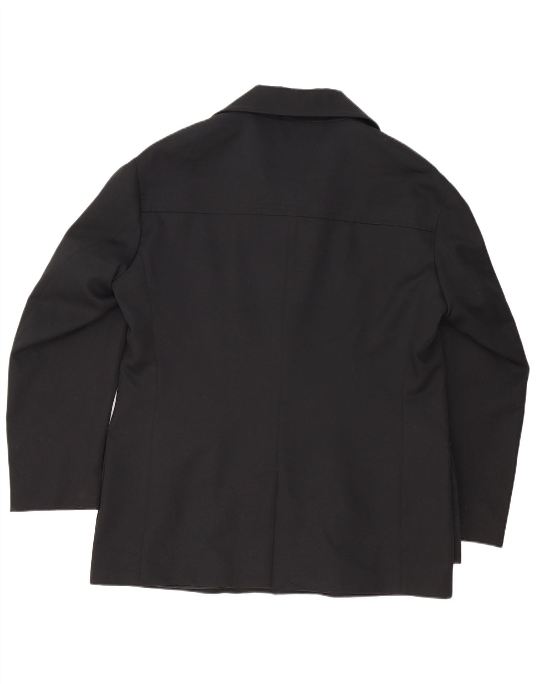 GEORGE MILLER Jaqueta blazer masculina de 4 botões Reino Unido 42 XL poliéster preto
