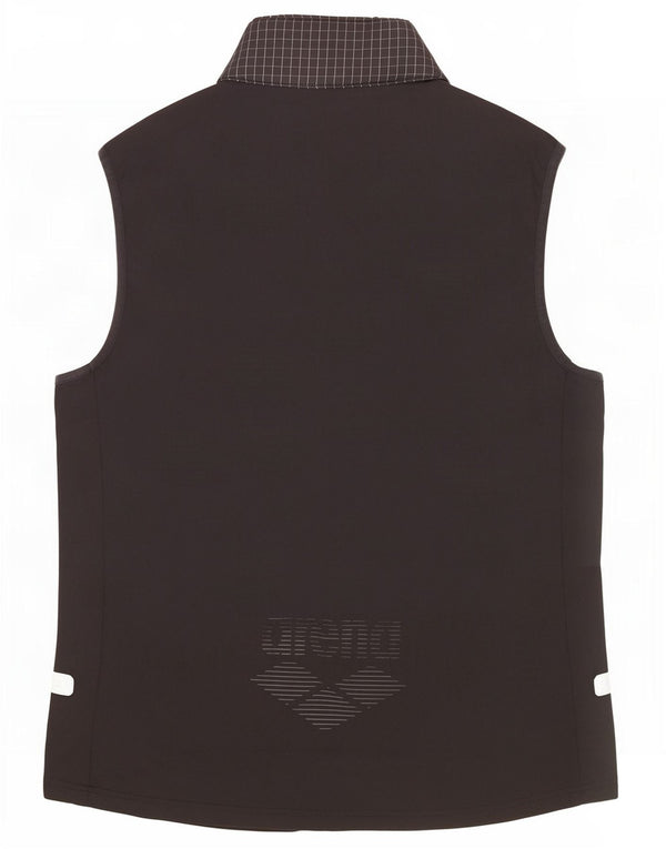 Arena Womens Graphic Acolchoado Gilet UK 14 Médio Preto Check Poliéster