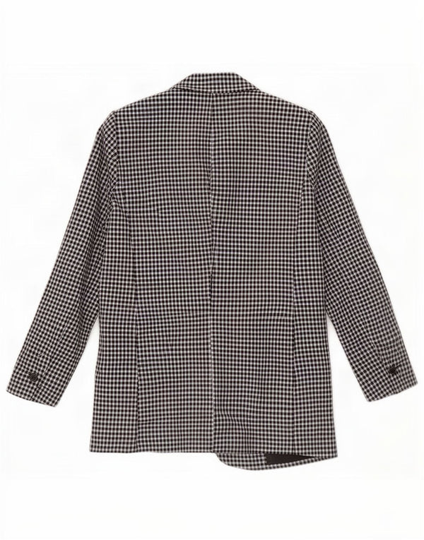 Jaqueta blazer feminina Zara com 1 botão EU 40 médio preto guingão