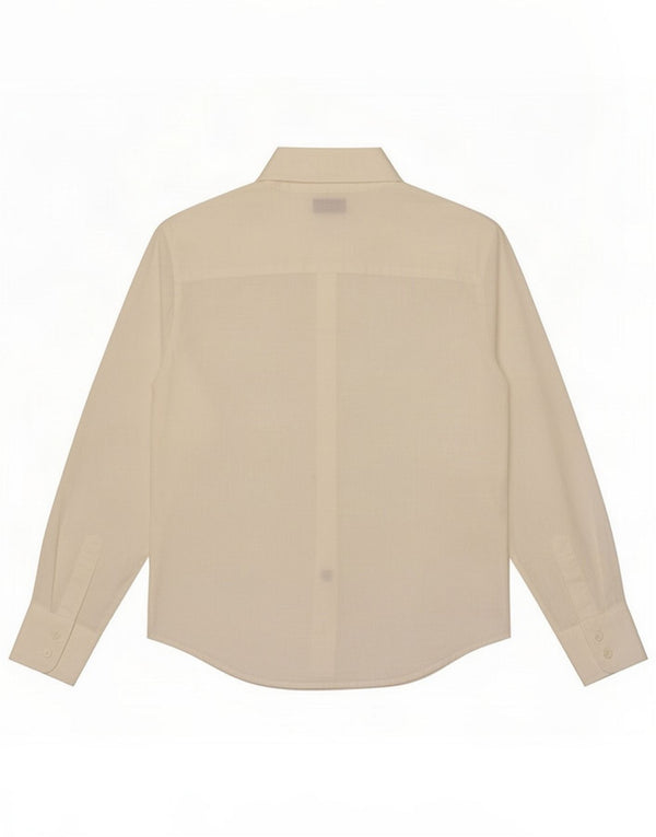 Camisa feminina Armani Jeans UK 14 Linho branco grande