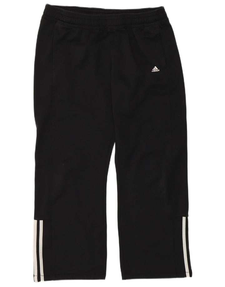 Calça de treino masculina Adidas grande poliéster preto
