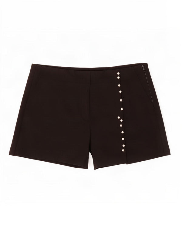Zara Mens Casual Shorts Large W30 Black Polyester