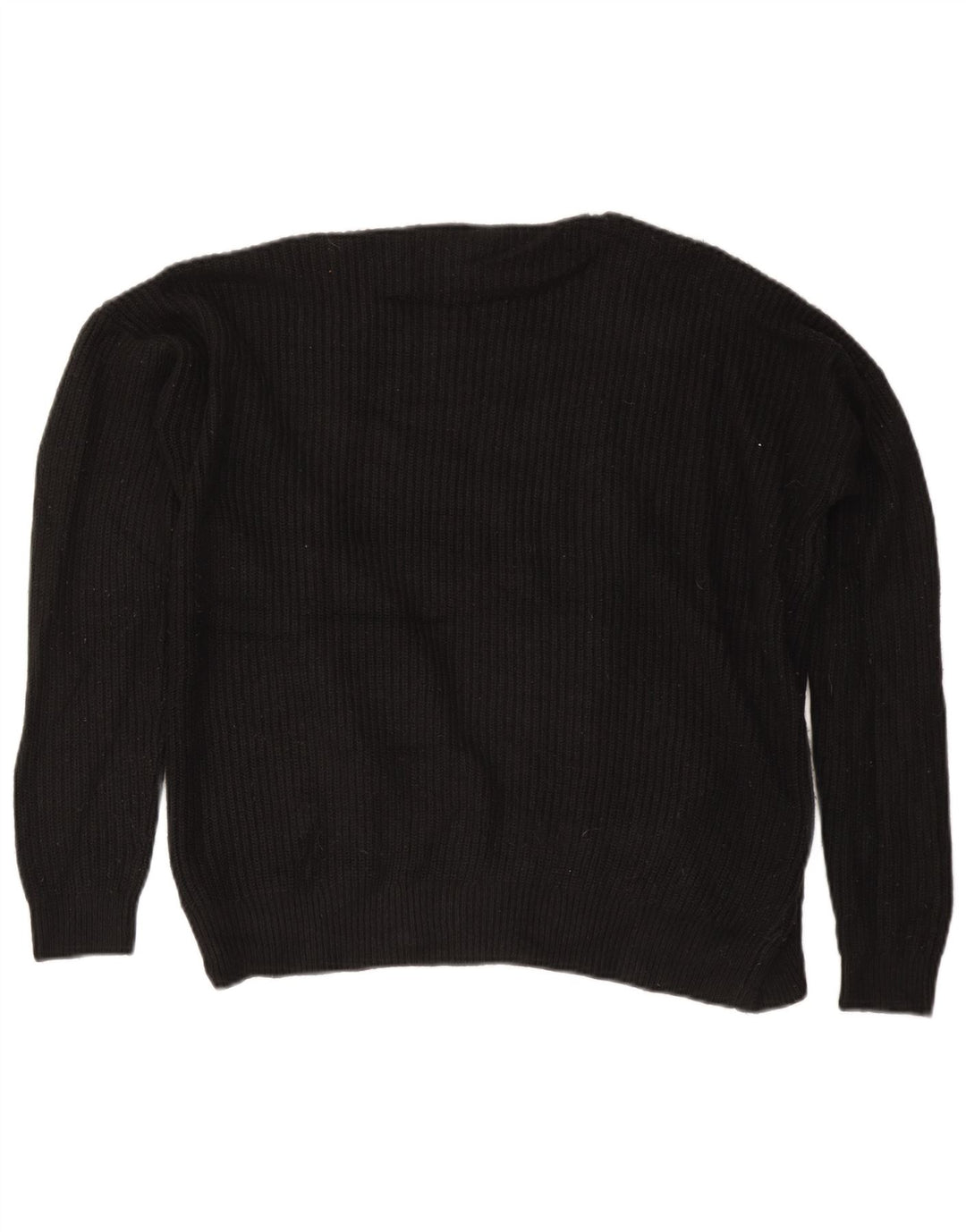 Suéter feminino MOSSIMO de cardigã aberto grande Reino Unido 14 acrílico preto médio