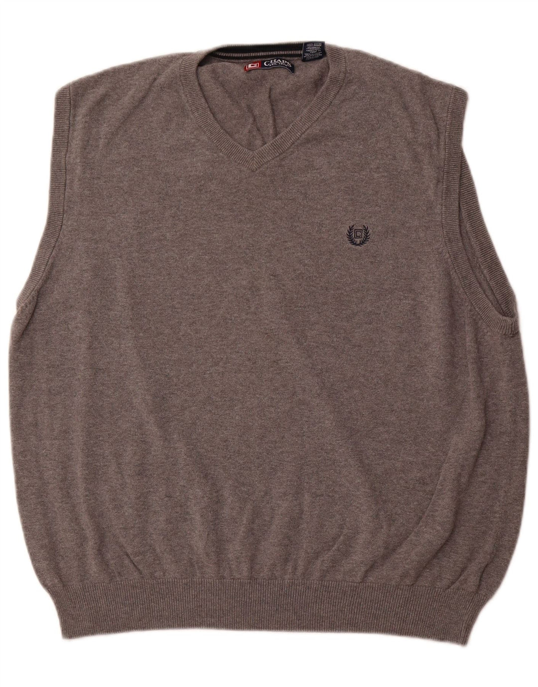 Regata masculina CHAPS colete 2XL algodão cinza