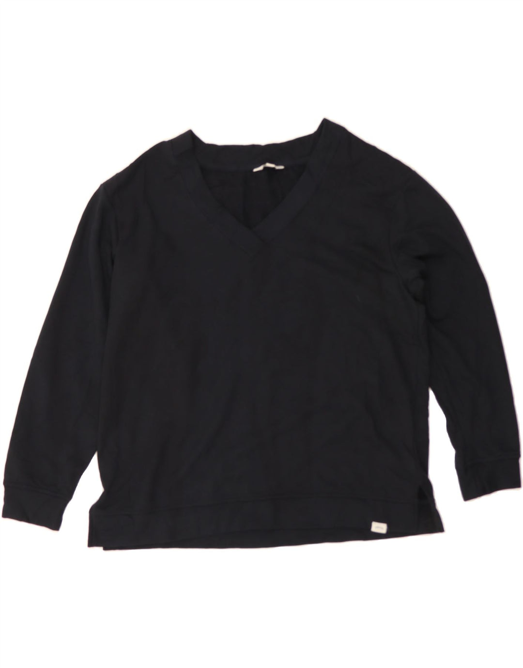 ORVIS Womens Sweatshirt Jumper UK 16 Large Black Modal Vintage Orvis and Second-Hand Orvis from Messina Hembry 