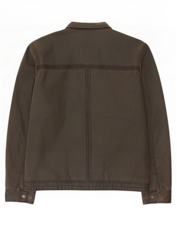 Jaqueta masculina de algodão encerado Marks & Spencer North Coast Reino Unido 42 XL marrom