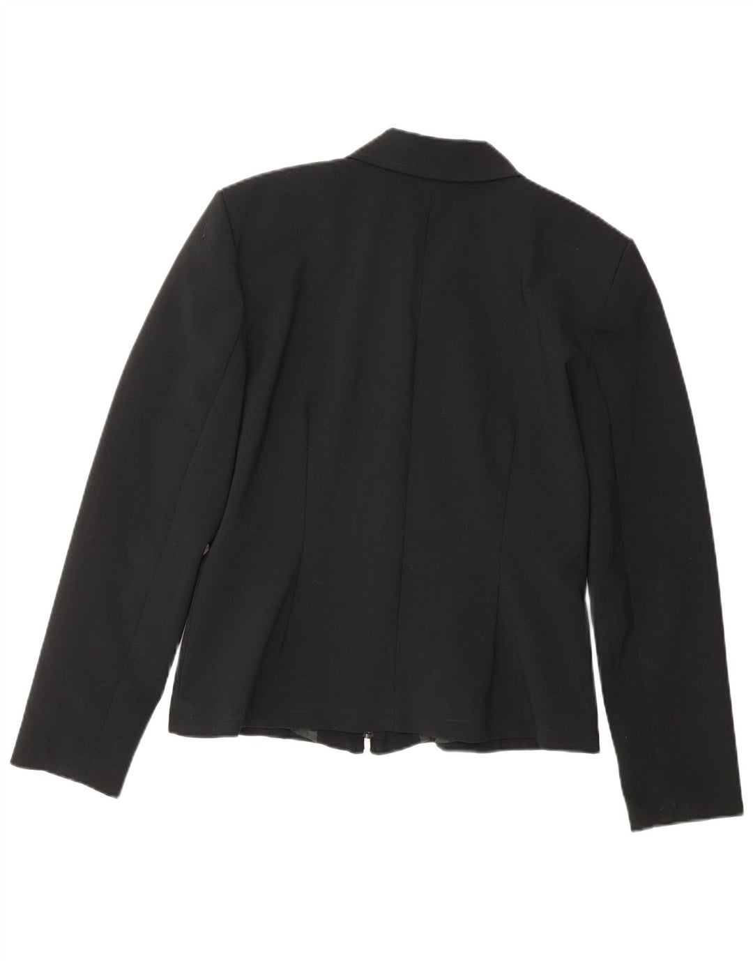 Jaqueta blazer feminina com zíper completo Naf Naf UK 10 poliéster preto pequeno