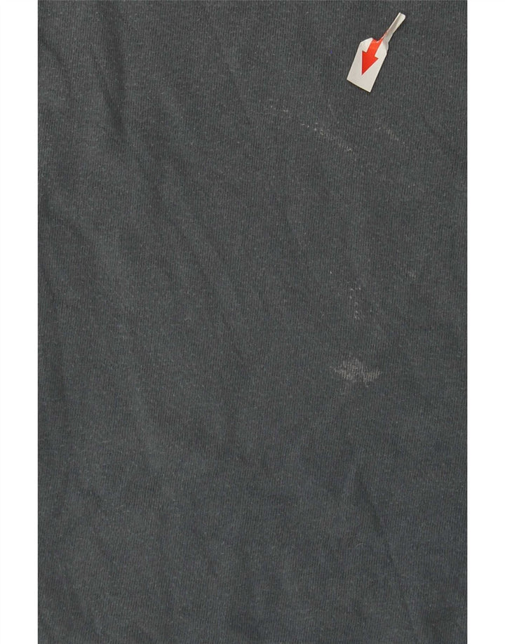 Camiseta gráfica masculina Weird Fish Top algodão cinza médio