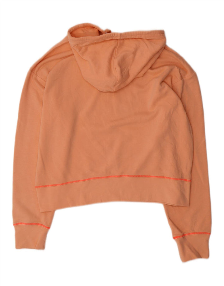 Jumper feminino Champion com capuz e estampa gráfica oversized Reino Unido 16 grande laranja