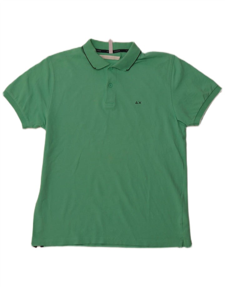 Camisa polo masculina SUNDEK grande algodão verde