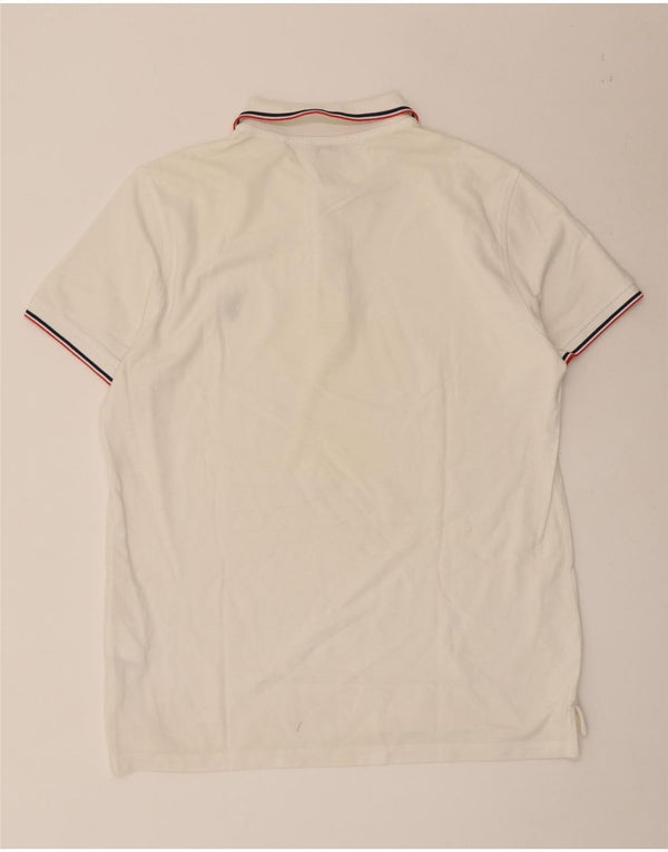 US Polo Assn. Camisa masculina XL listrada branca de algodão