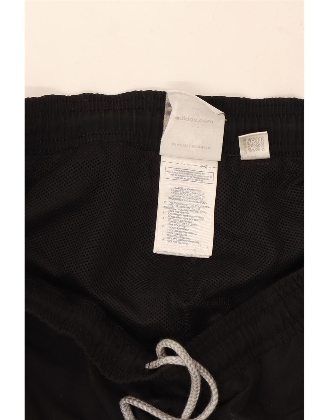 Adidas Mens Treino Calças Joggers Pequeno Poliéster Preto