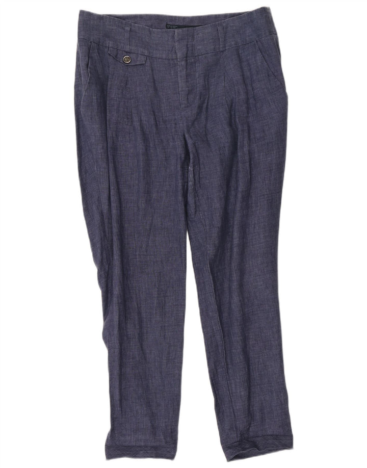 Zara Calça Chino Feminina Pegged Médio W28 L28 Azul Marinho