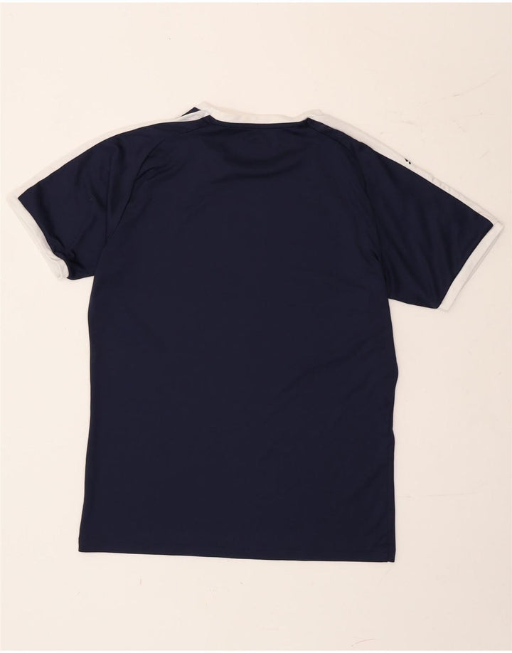Camiseta masculina Puma pequena azul marinho colorblock