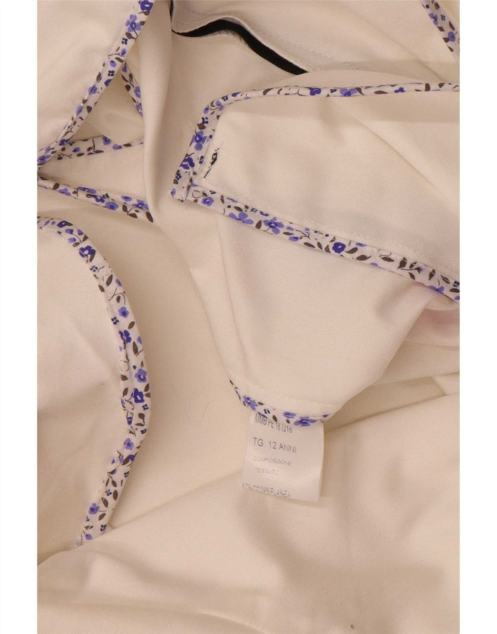 Jaqueta bomber vintage feminina 11-12 anos algodão branco