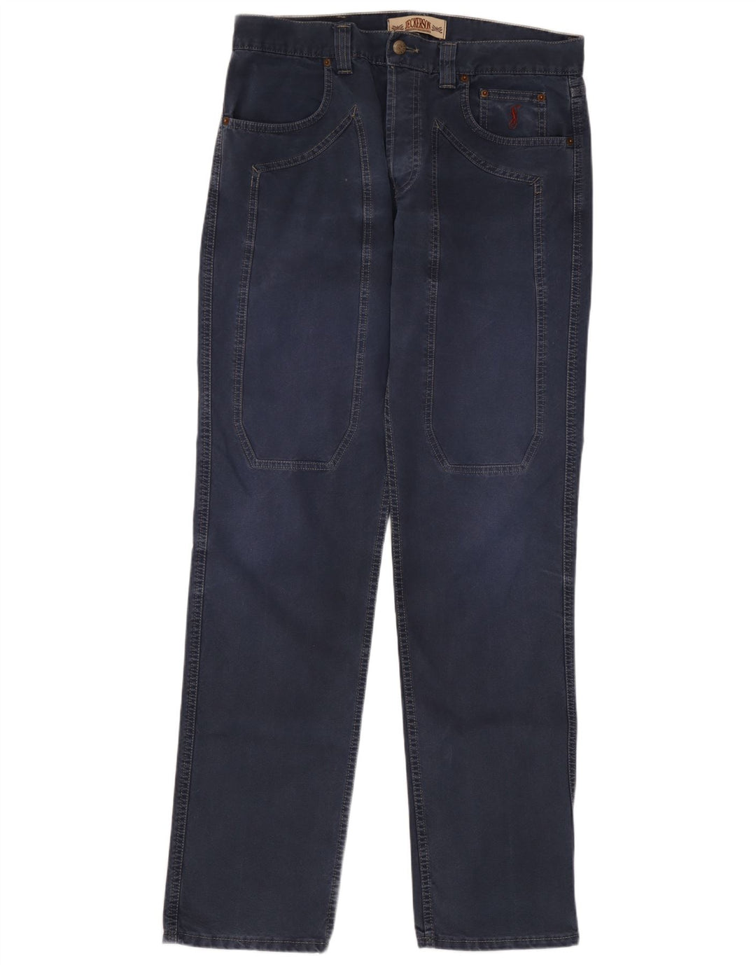 Jeans retos masculinos Jeckerson W36 L33 algodão azul